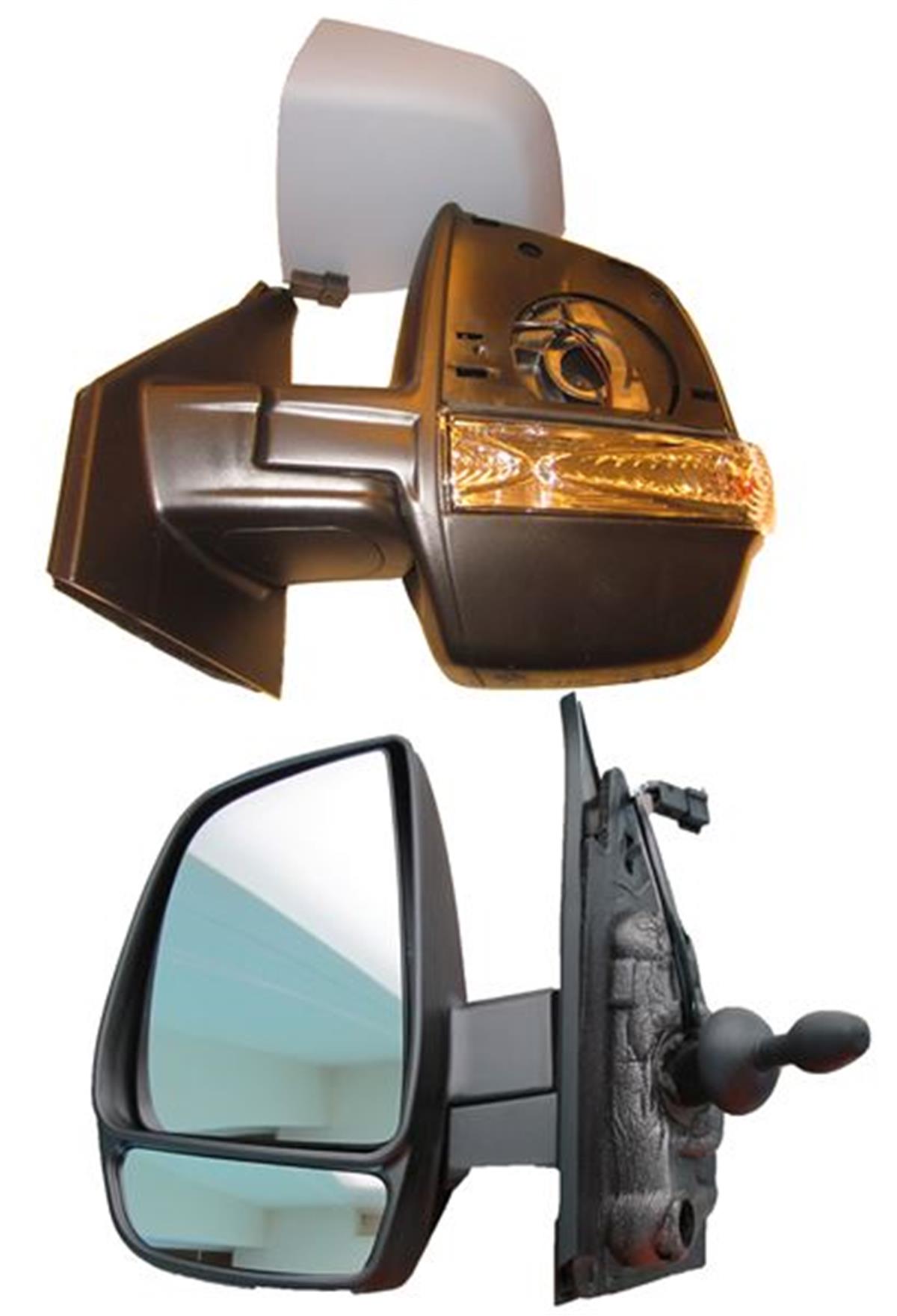 Dıs Ayna Elektrıklı Astarlı Sol 6Fıs Cıft Cam  Fıat Doblo Cargo 10-