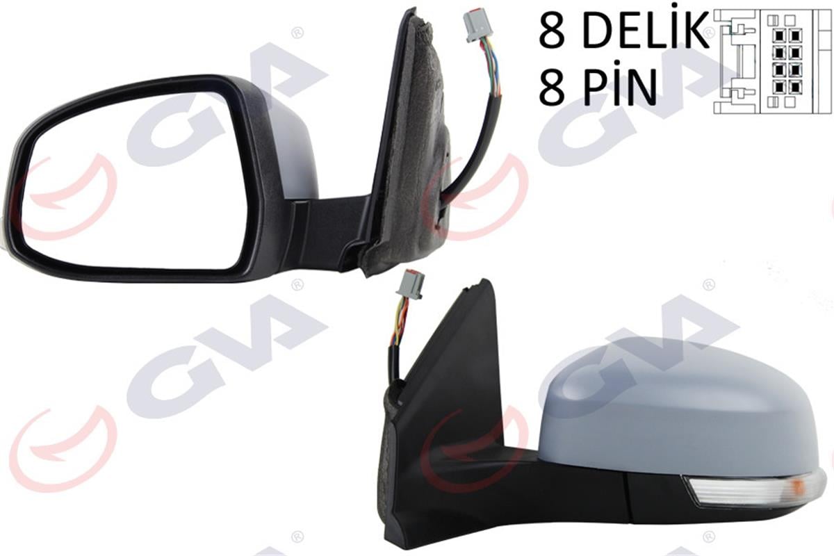 Dış Dikiz Aynası Elekt Sol Mondeo 10-13 Oto Kat. Sinyalli Asferikli Astarlı Vm-6