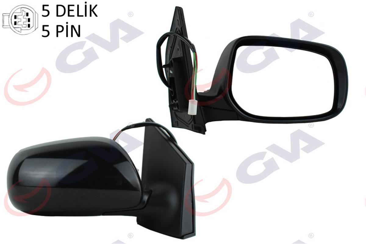 Dış Dikiz Aynası Elektrikli Astarlı Isıtmalı Sağ Corolla 08-10 Vm-6263Nehpr