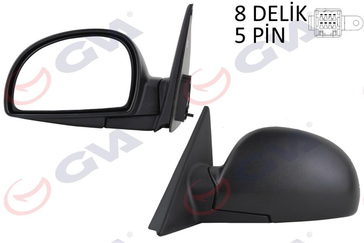 Dış Dikiz Aynası Elektrikli Isıtmalı Sol Accent 03-05 Vm-449Ehl