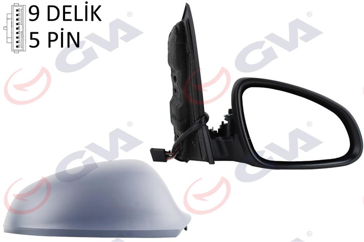 Dış Dikiz Aynası Elektrikli Sağ Astra J 09-14 Isıtmalı Astarlı Konveks Vm-973Ehp