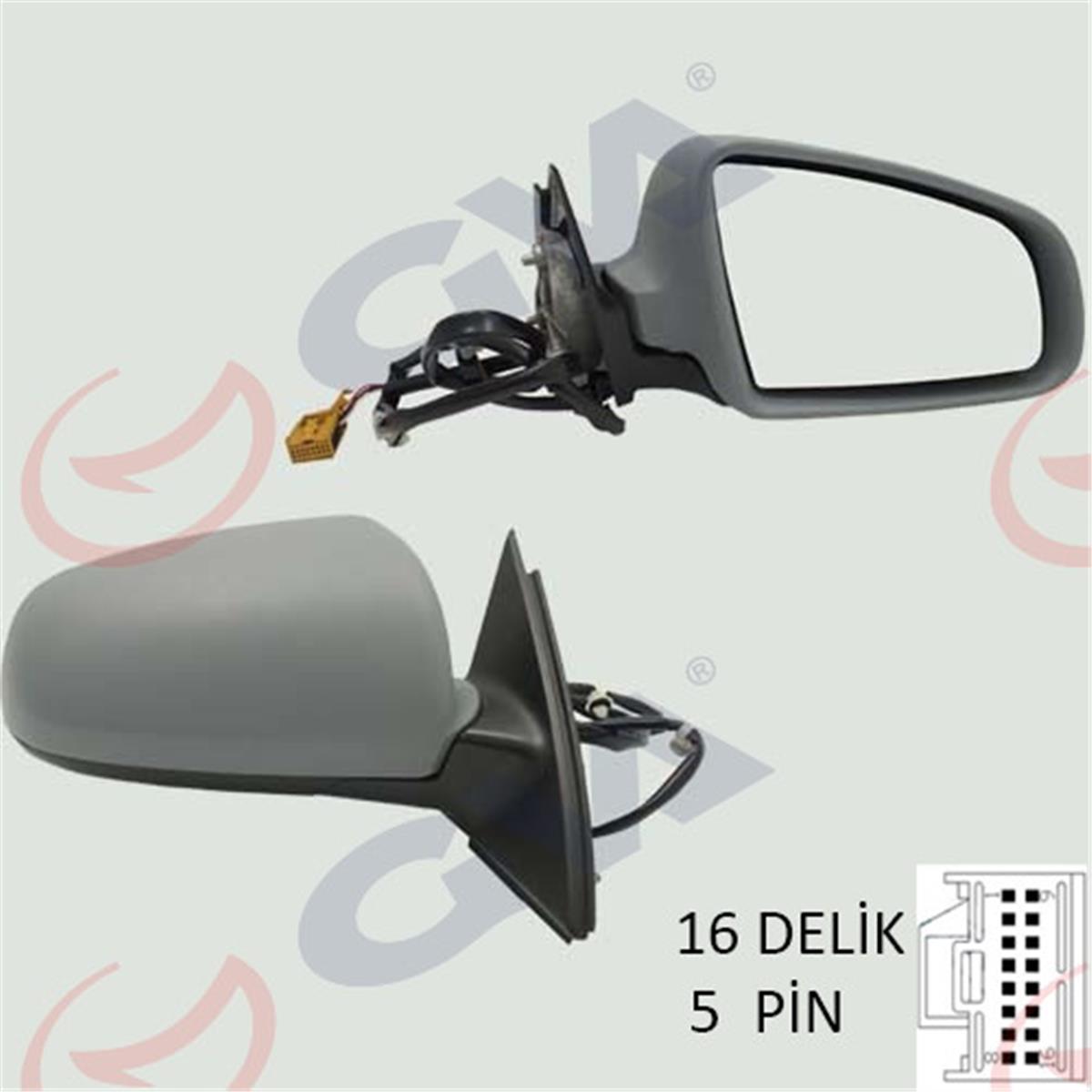 Dış Dikiz Aynası Elektrikli Sağ Audi A4 01-04 009Ehr Astarlı Vm-009Ehr