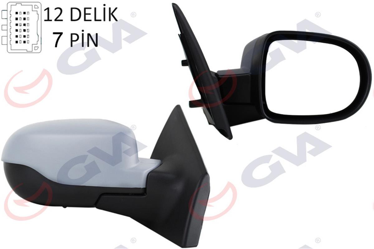 Dış Dikiz Aynası Elektrikli Sağ Clio 3 Hb 09 Isıtmalı Sensör Astarlı Konv.Cam