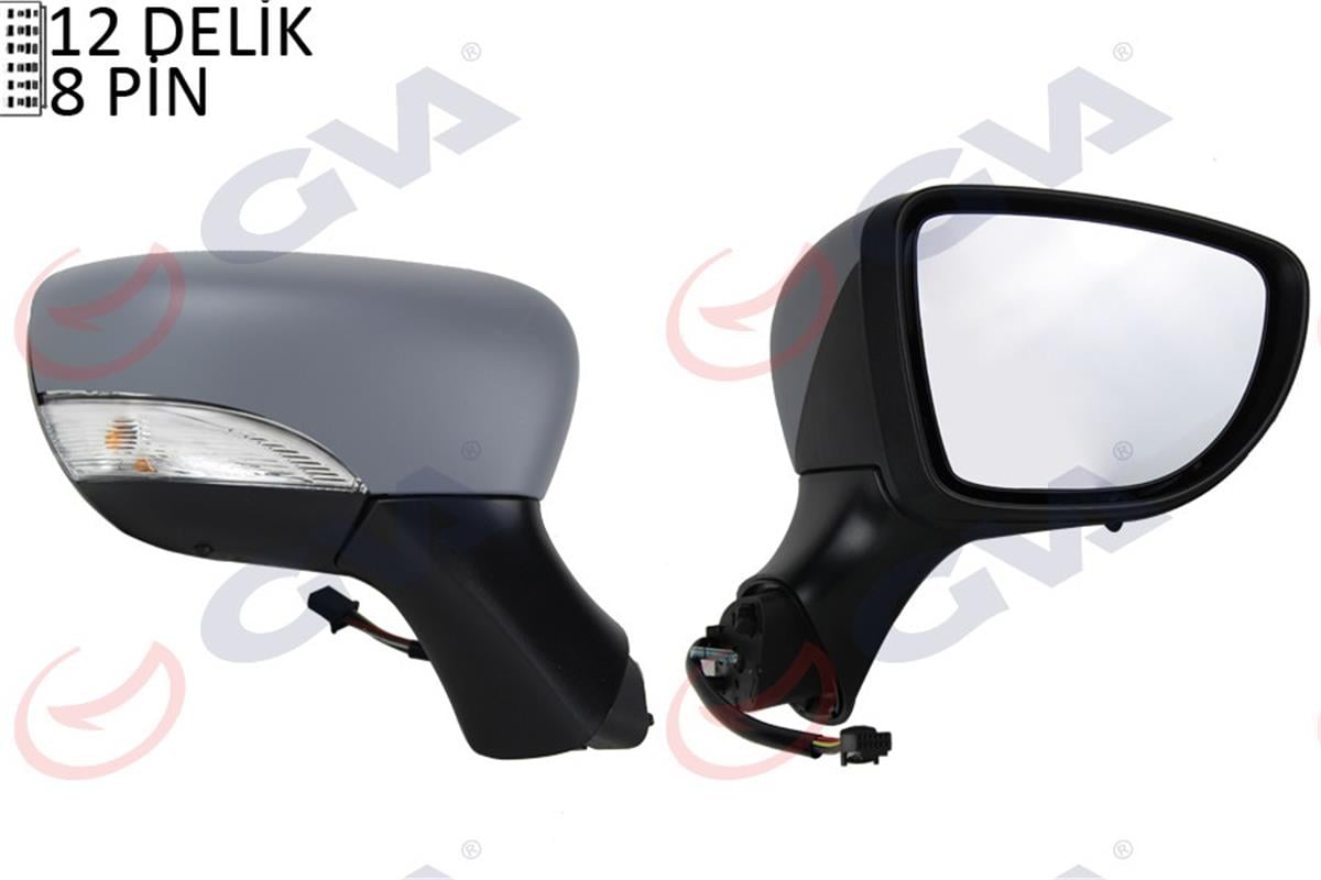 Dış Dikiz Aynası Elektrikli Sağ Clio Iv 12 Isıtmalı Astarlı Sinyalli Sensörlü Ko