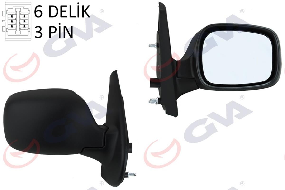 Dış Dikiz Aynası Elektrikli Sağ Kango 2 01-07 Ym Vm-132Nehr