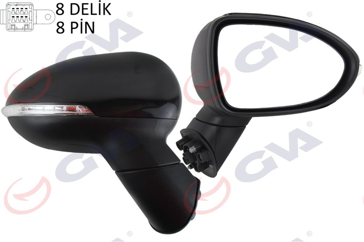 Dış Dikiz Aynası Elektrıklı Sağ Kıa Rio 13 Otom. Katlanır Konveks Sinyalli Vm-76