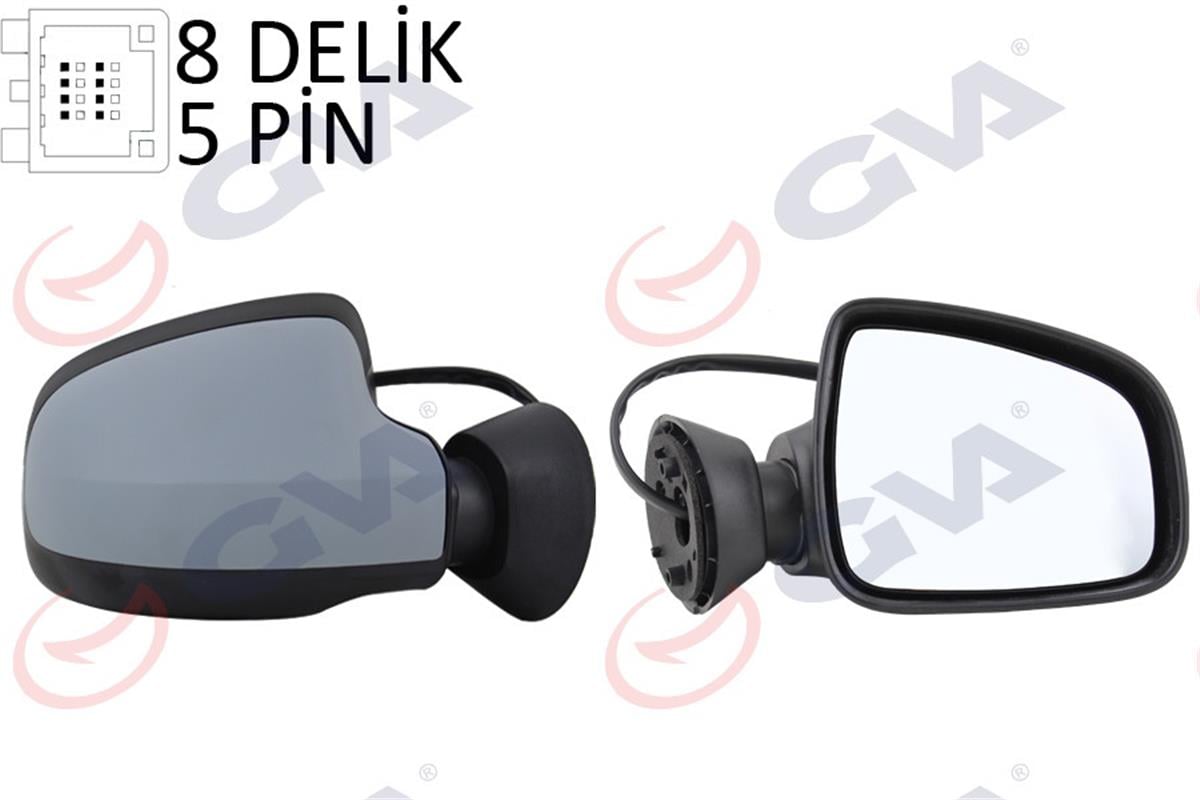 Dış Dikiz Aynası Elektrikli Sağ Logan 08 -Sw 07 -Mcv 07 Astarlı Vm-6801Ehpr