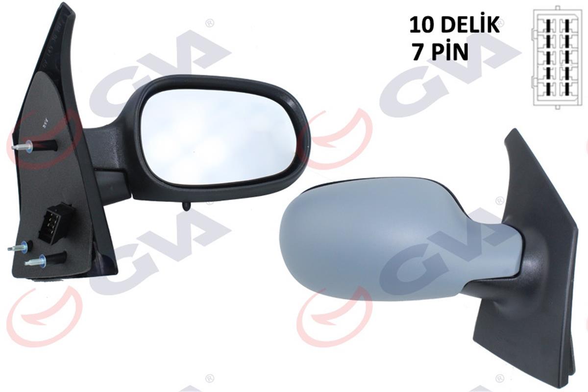 Dış Dikiz Aynası Elektrikli Sağ Megane Sceniç  97-99 Rezist Konveks Sensör Astar