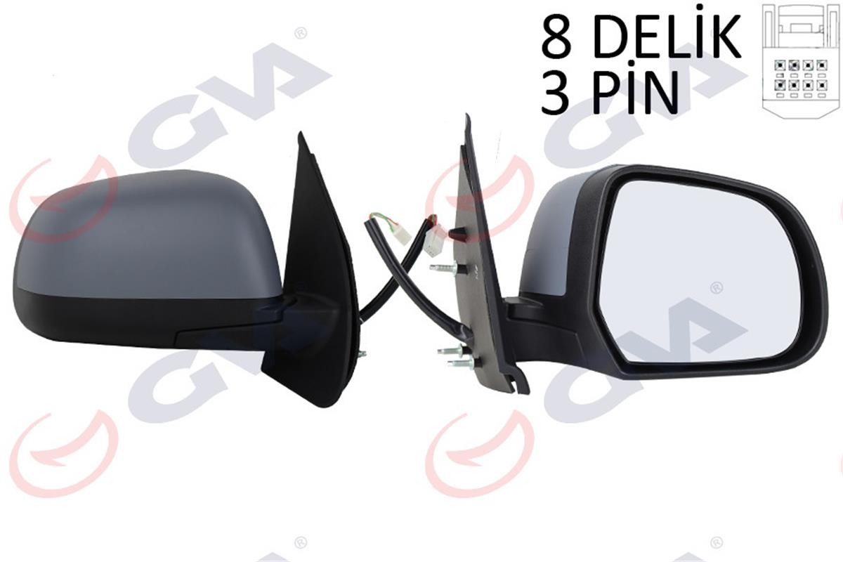 Dış Dikiz Aynası Elektrikli Sağ Nıssan Miç Ra 2010 Astarlı Konveks Cam Vm-223Ehp