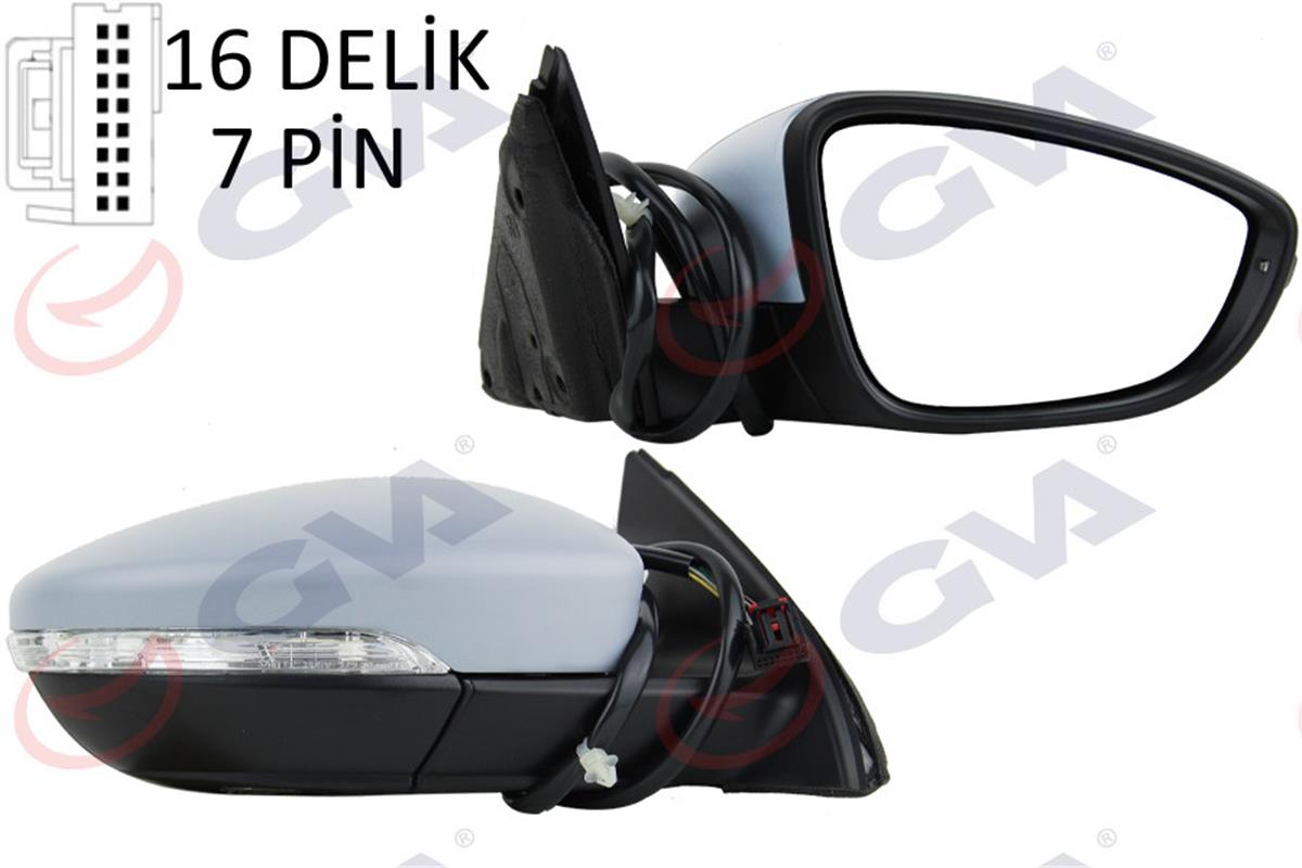 Dış Dikiz Aynası Elektrikli Sağ Passat 11 Puddle Sinyalli Isıtmalı Astarlı Konve