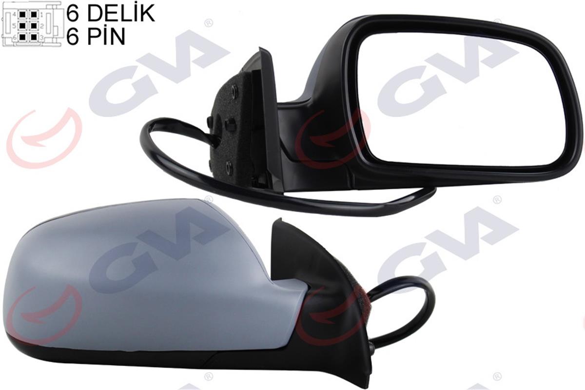 Dış Dikiz Aynası Elektrikli Sağ Peugeot 307 01 Astarlı Sensörlü Vm-207Ehpsr