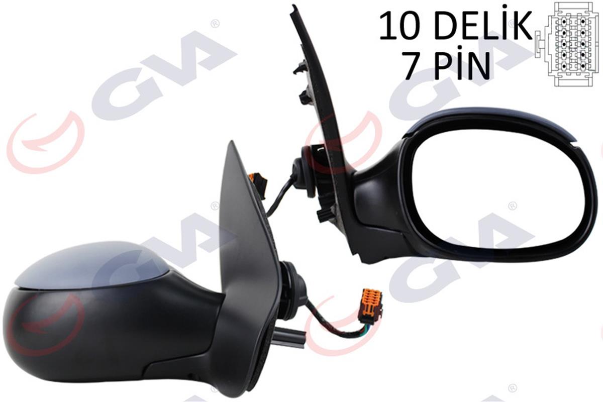 Dış Dikiz Aynası Elektrikli Sağ Peugeot 206 04 Astarlı Asferkli Sensörlü Vm-208E