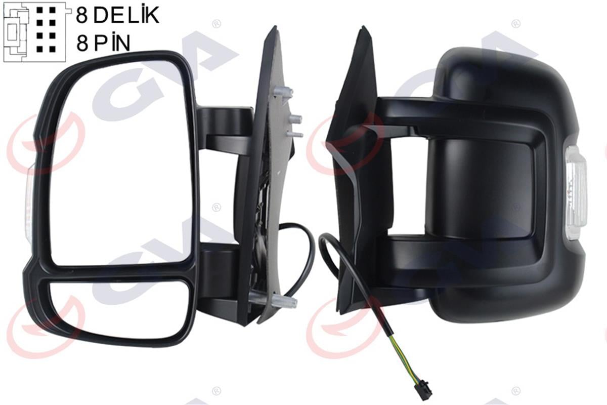 Dış Dikiz Aynası Elektrikli Sinyalli Sol Ducato-Boxer-Jumper 06 Vm-6201Ehl
