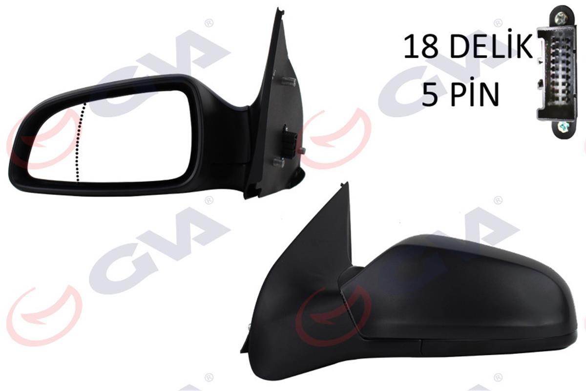 Dış Dikiz Aynası Elektrikli Sol Astra H 04=>(Asferıklı)