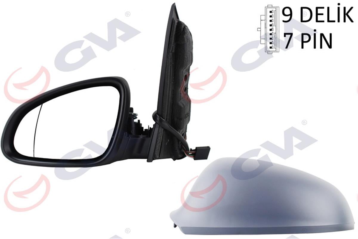 Dış Dikiz Aynası Elektrikli Sol Astra J 09-14 Katlanır Isıtmalı Astarlı Asferik