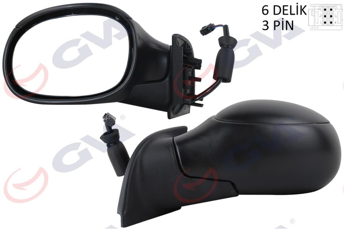 Dış Dikiz Aynası Elektrikli Sol C3 02 =>