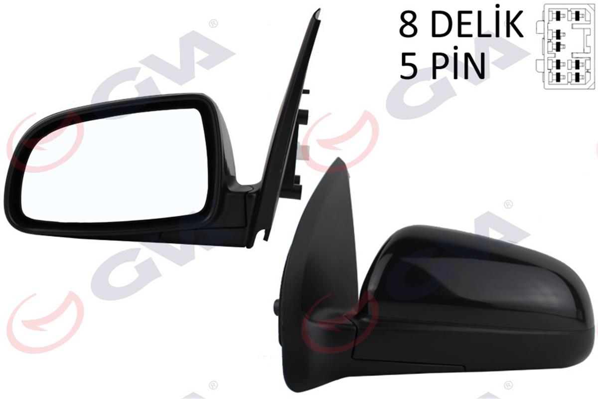 Dış Dikiz Aynası Elektrikli Sol Chevrolet Aveo 06-09 4D/5D Vm-397Ehl