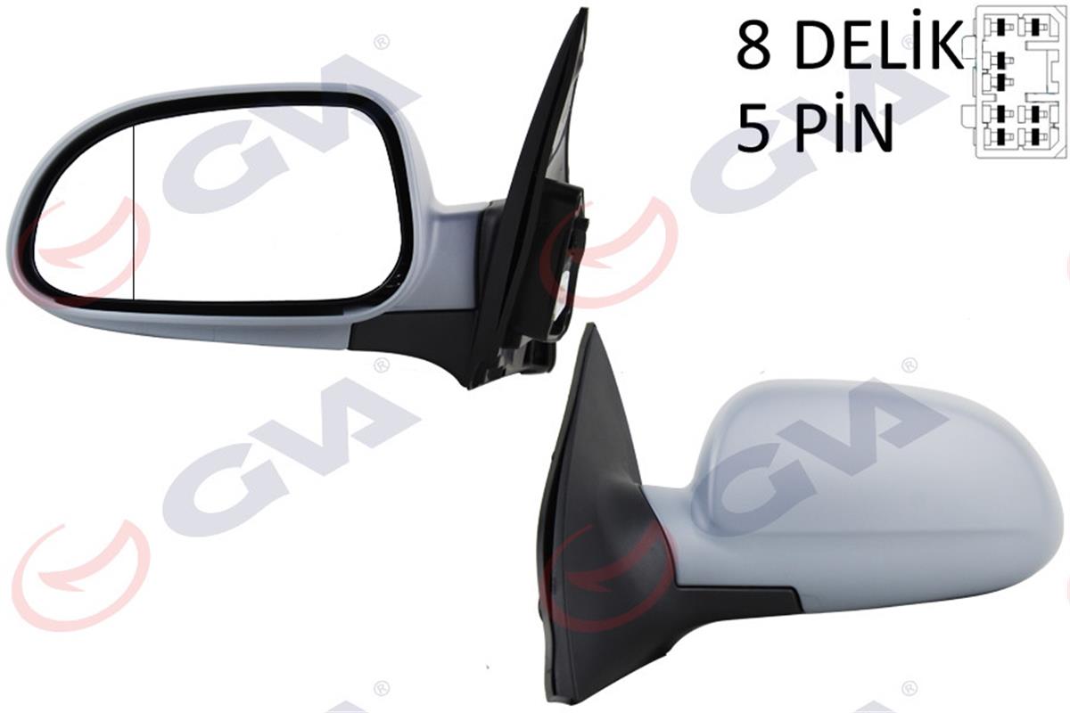 Dış Dikiz Aynası Elektrikli Sol Chevrolet Lacettı 05 Astarlı Asferikli Vm-395Ehp