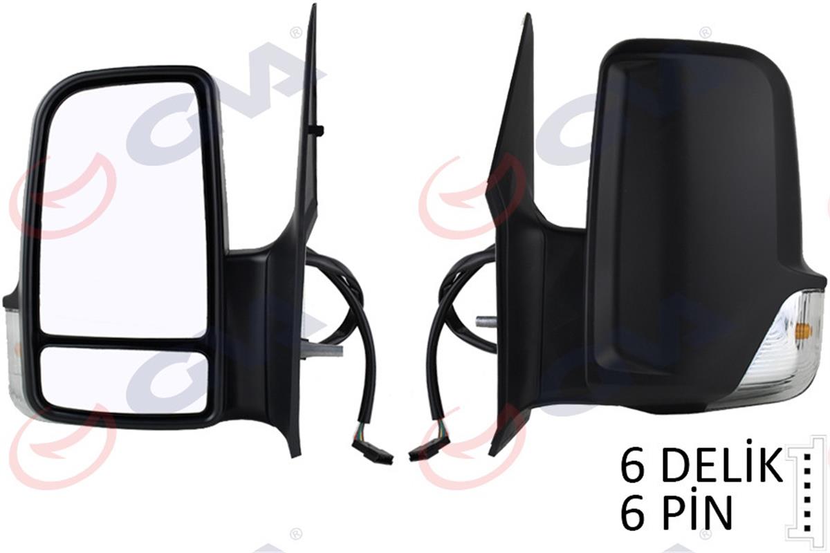 Dış Dikiz Aynası Elektrikli Sol Crafter 06 Konveks Isıtmalı Dış Dikiz Ayna Sinya