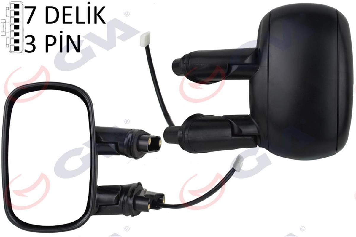 Dış Dikiz Aynası Elektrikli Sol Doblo 01 Astarlı Vm-666Ehpl