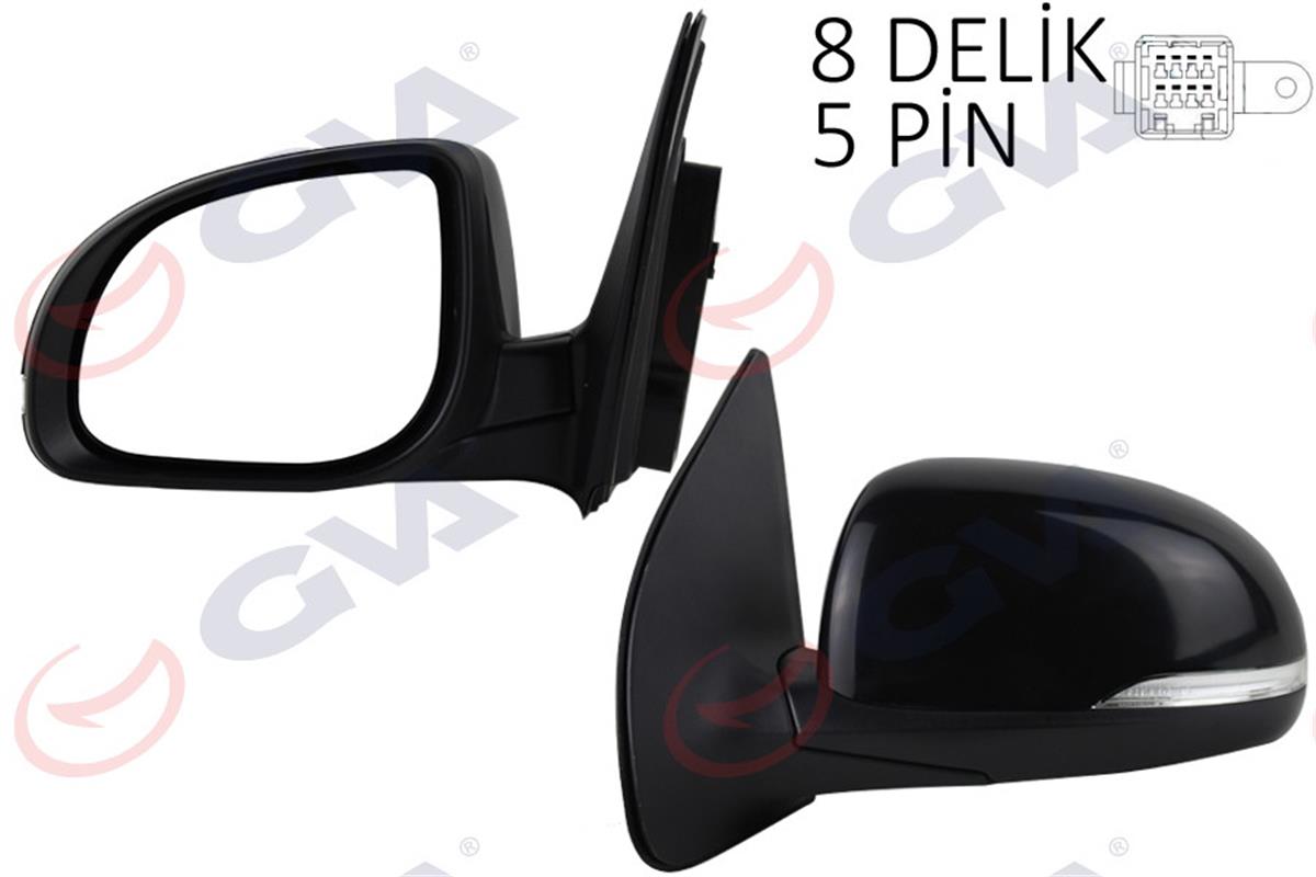 Dış Dikiz Aynası Elektrikli Sol Hyundaı İ20 12-15 Sinyalli