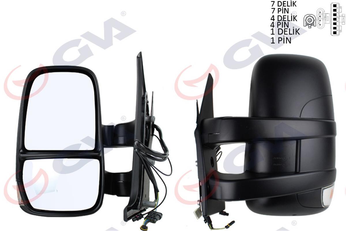 Dış Dikiz Aynası Elektrikli Sol Iveco Daıly 06-13 Kısa Kol Sinyalli Vm-6950Ehl