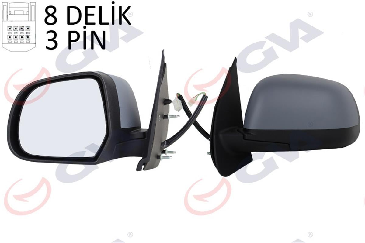 Dış Dikiz Aynası Elektrikli Sol Nıssan Miç Ra 2010 Astarlı Konveks Cam Vm-223Ehp