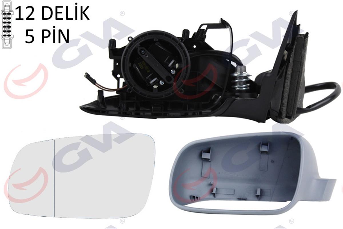 Dış Dikiz Aynası Elektrikli Sol Passat 98 Astarlı Vm-189Nal