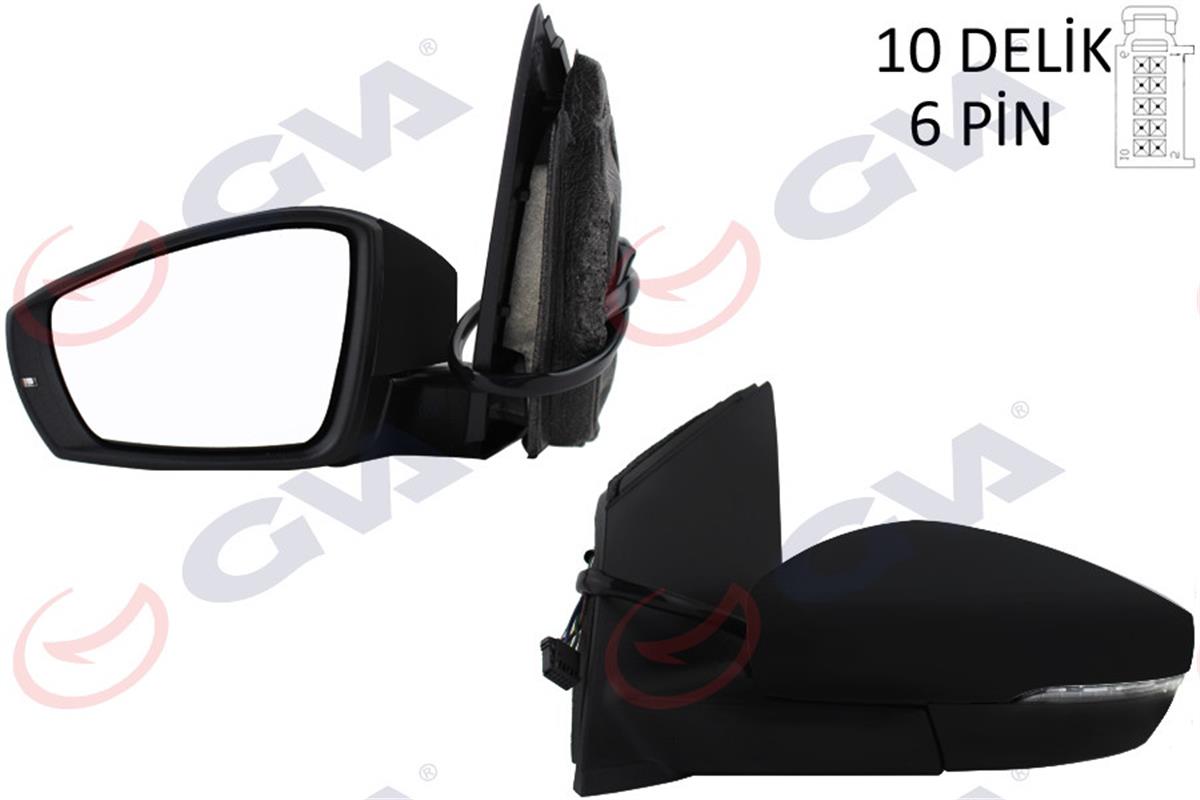 Dış Dikiz Aynası Elektrikli Sol Polo-Derby 09 Isıtmalı Asperik Vm-388Nehal