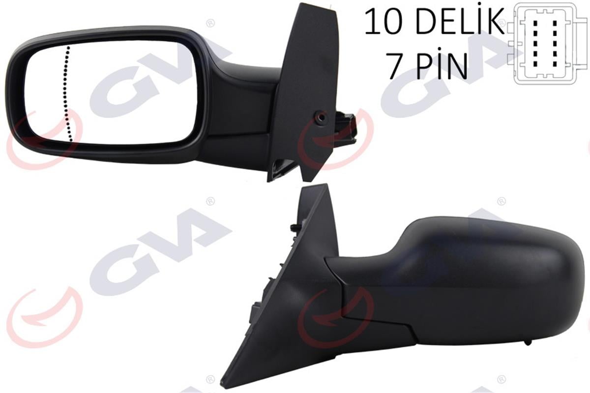 Dış Dikiz Aynası Elektrikli Sol Sceniç  03-08 Asferikli Vm-139Ehpal