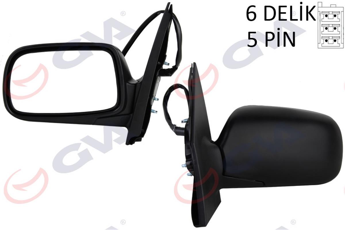 Dış Dikiz Aynası Elektrikli Sol Yarıs 99-03 5 Pin Isıtmalı Konveks Vm-261Ehl