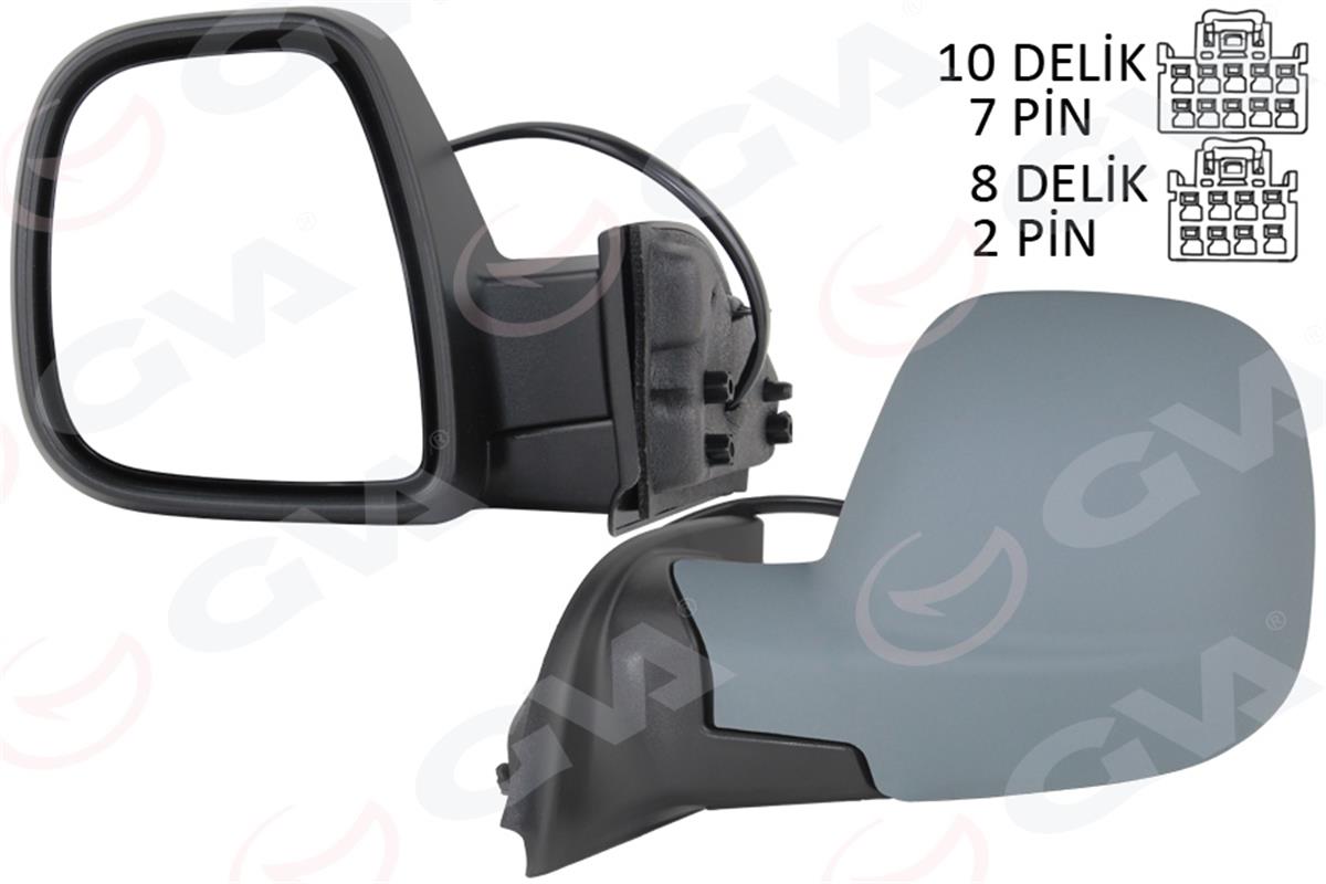 Dış Dikiz Aynası Fıat Yeni Doblo Combi- Carg0 Elektrikli Astarlı Rezistanslı Oto