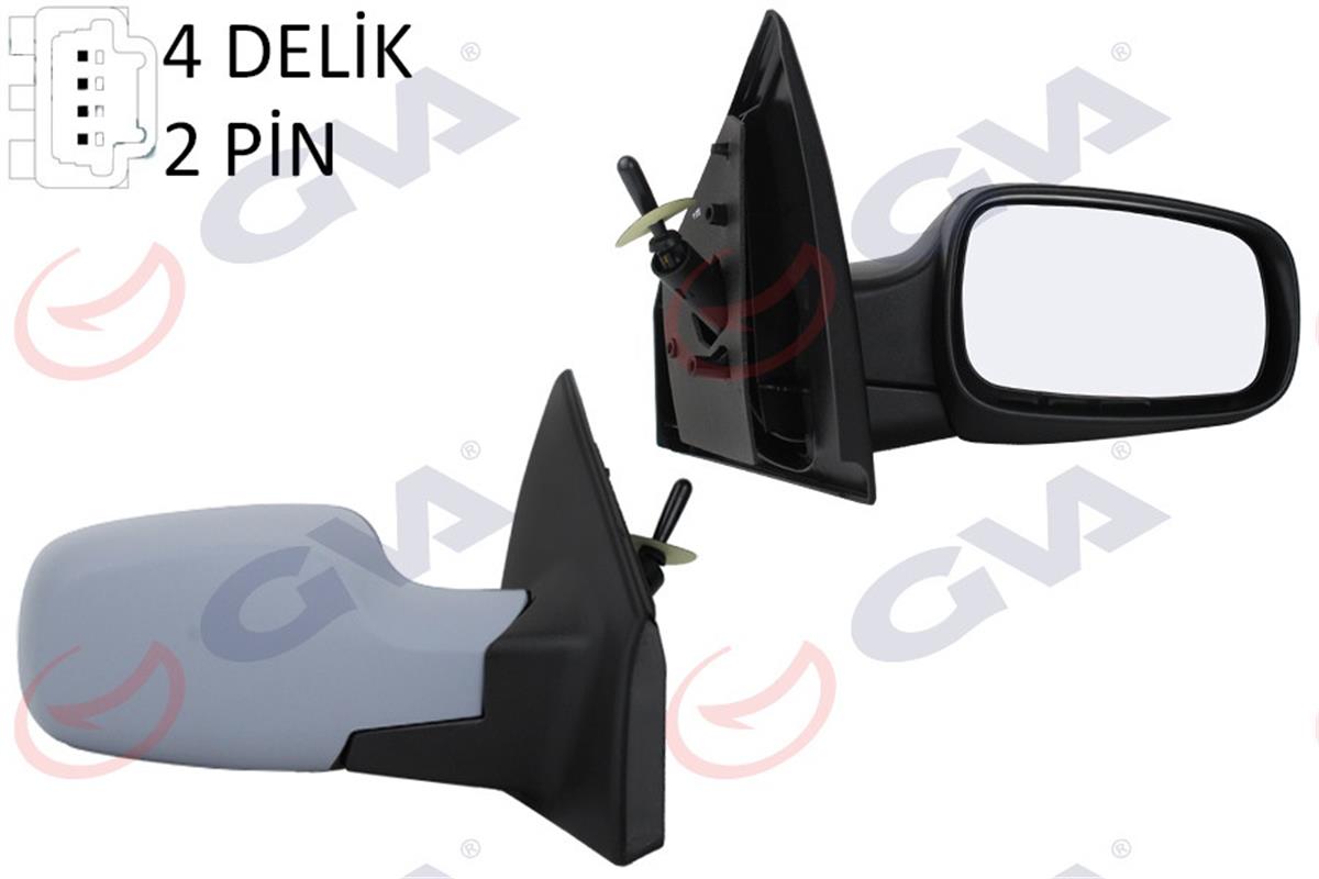 Dış Dikiz Aynası Mekanik Sağ Clio 05-09 Astarlı Sensörlü Isıtmalı Vm-6136Psr