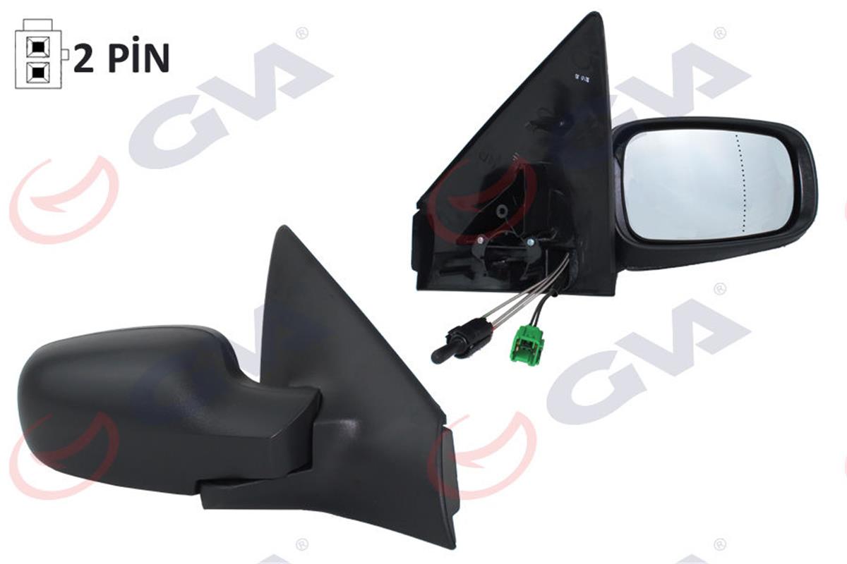 Dış Dikiz Aynası Mekanik Sağ Megane 2 02 Konveks Sensör Vm-138Sr