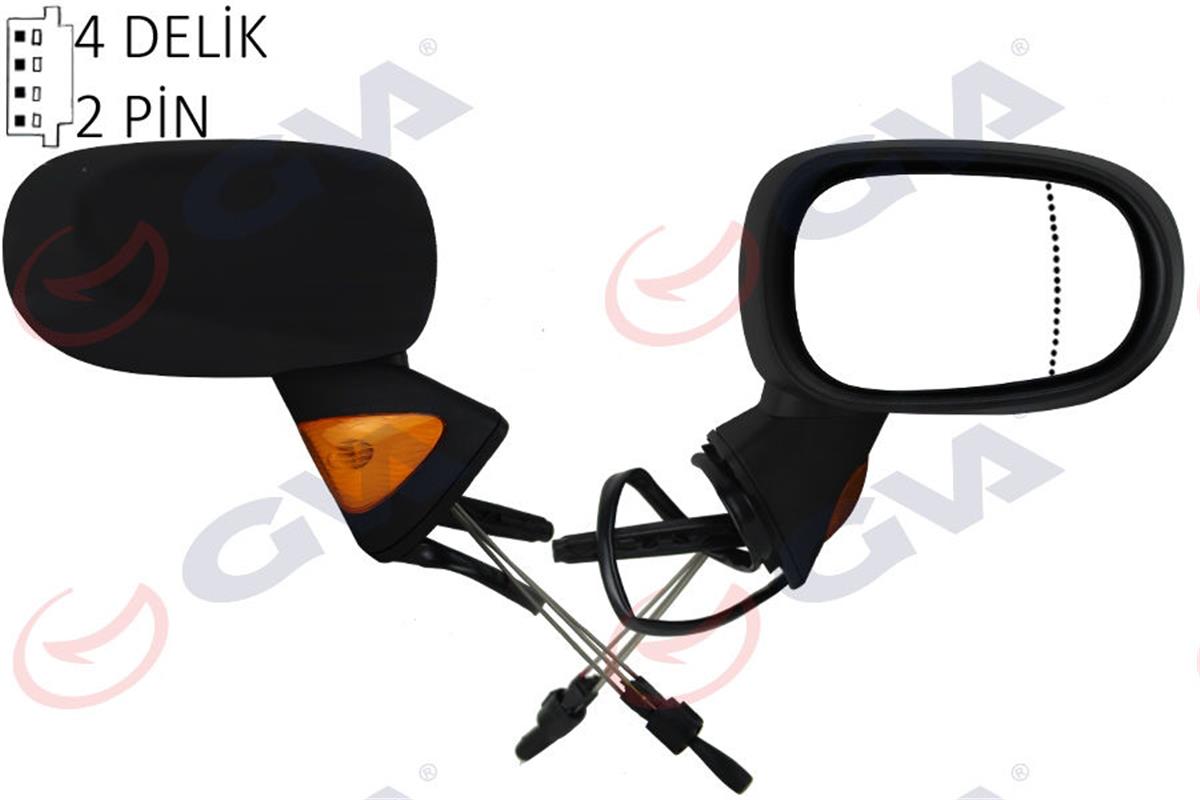 Dış Dikiz Aynası Mekanik Sağ Modus 04-08 Sinyalli Sensörlü Asferikli Vm-120Sr