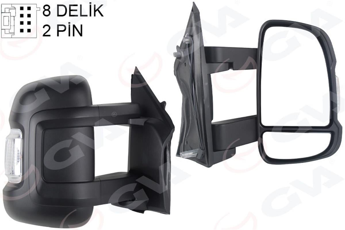 Dış Dikiz Aynası Mekanik Sinyalli Sağ Ducato-Boxer-Jumper 06 2.2 M Vm-6202R