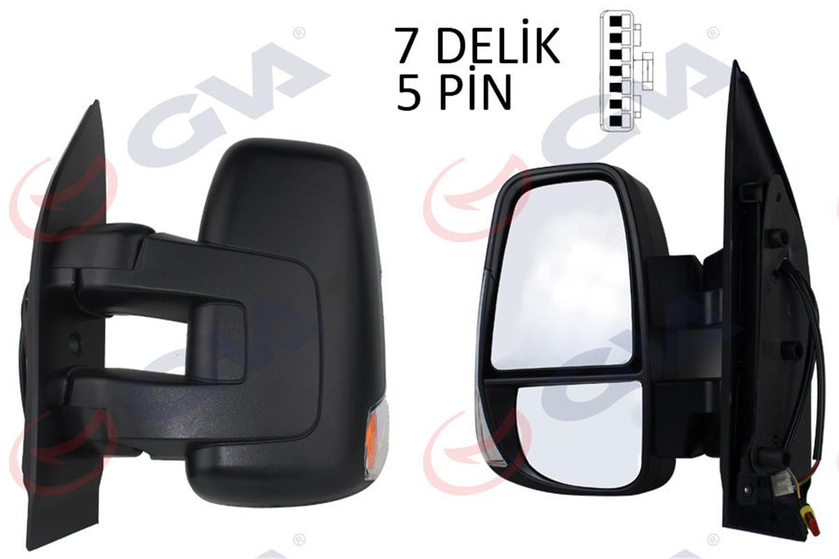 Dış Dikiz Aynası Mekanik Sol Iveco Daıly 06-13 Kısa Kol Sinyalli Vm-6950L