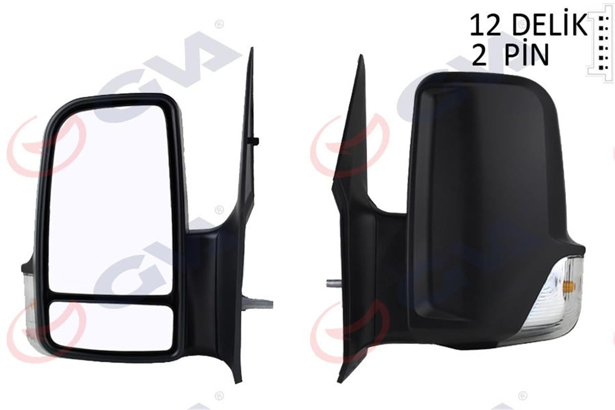 Dış Dikiz Aynası Mekanik Sol Mb Sprınter 06 Sinyalli Konveks Cam Vm-6049L