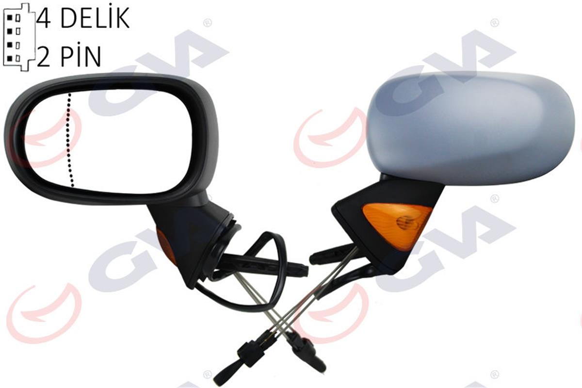Dış Dikiz Aynası Mekanik Sol Modus 04-08 Sinyalli Astarlı Asferikli Vm-120Pal