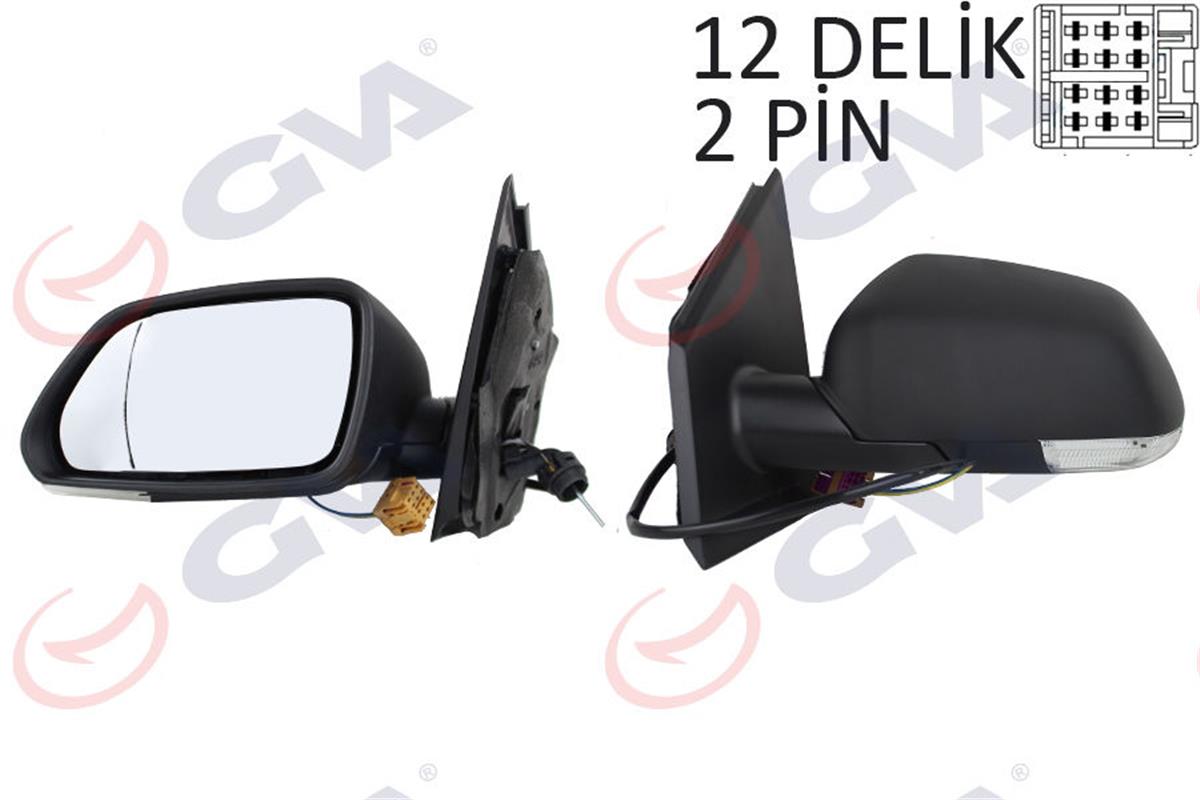 Dış Dikiz Aynası Mekanik Sol Polo 05-08 Asferikli Sinyalli Vm-377Al X