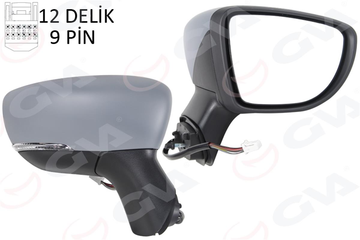 Dış Dikiz Aynası Sağ Elektrikli Isıtmalı Sinyalli Sensörlü Astarlı Konveks Captu