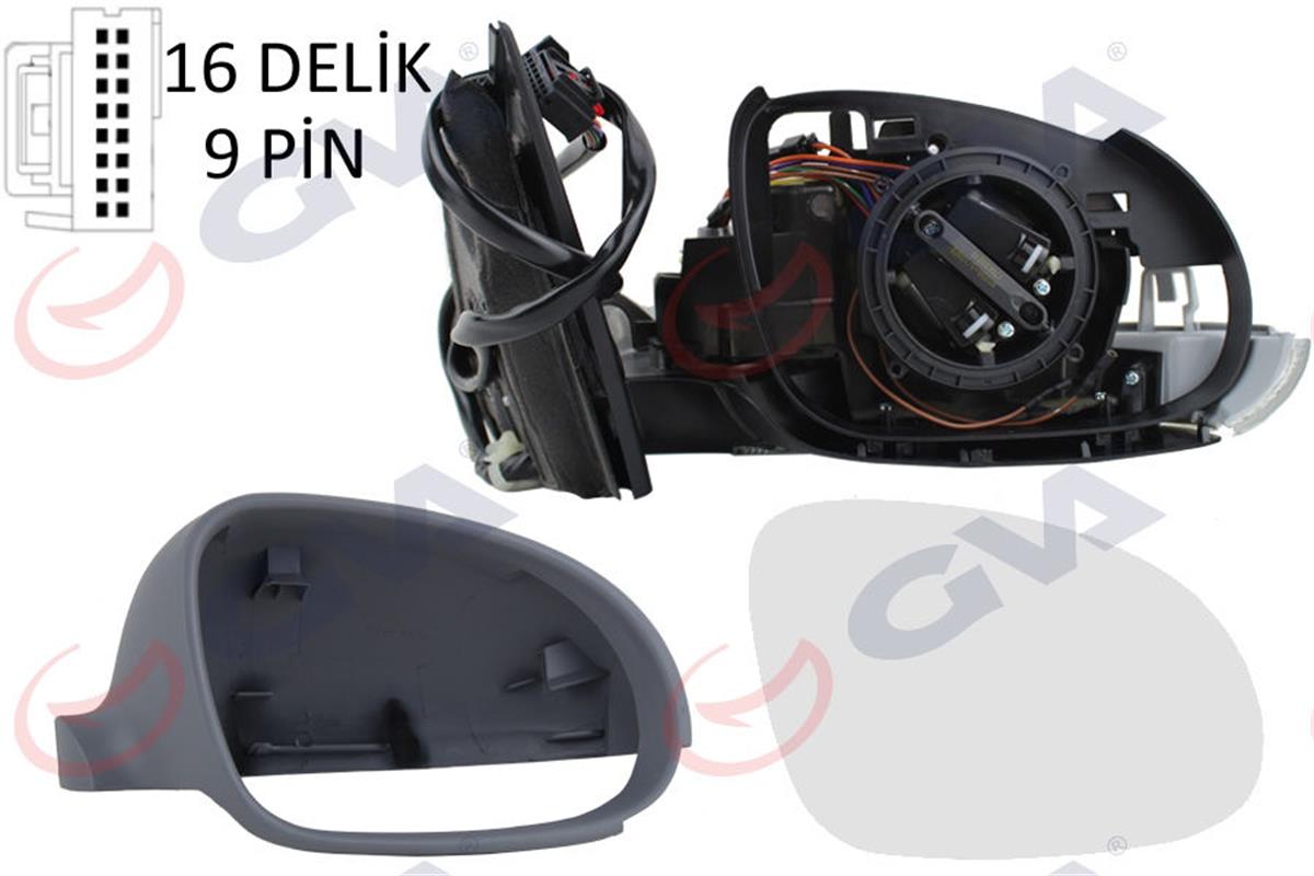 Dış Dikiz Aynası Sinyalli Elektrikli Sağ Passat 06 Vm-399Nebr