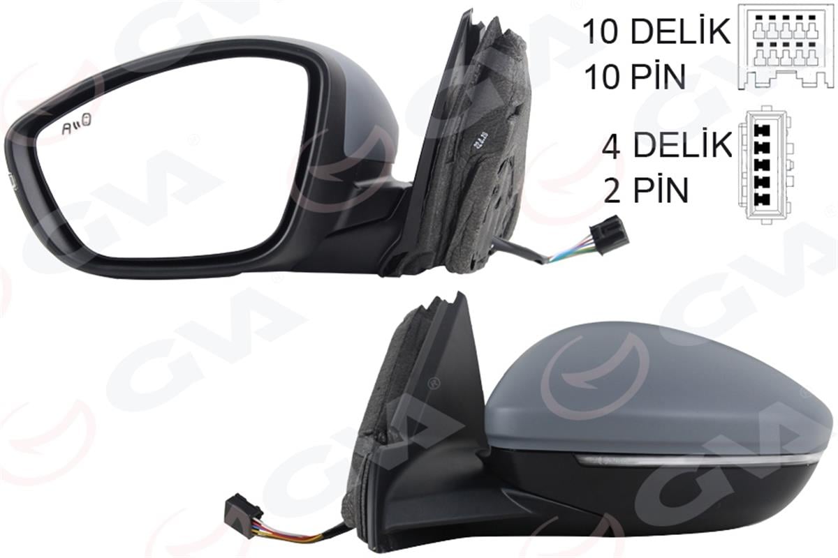 Dış Dikiz Aynası Sol Corsa 19- Elektirkli Katlanabilir Isıtmalı Sinyalli Sensorl