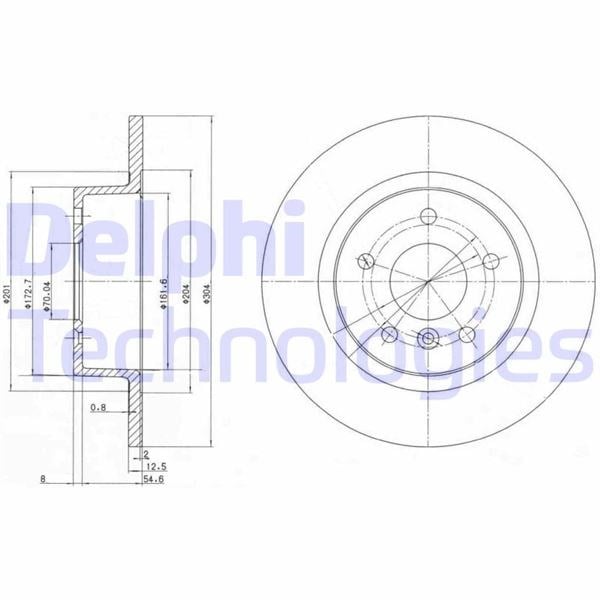 Land Rover Discovery 2 Arka Fren Diski DELPHI