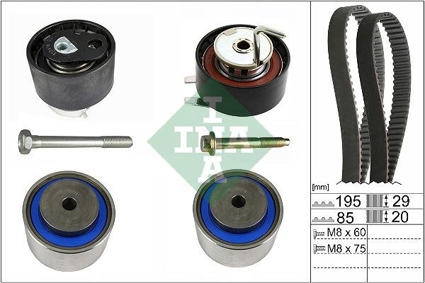 Land Rover Discovery III-IV Range Rover Jaguar S-Type II XF XJ Komple Triger... INA
