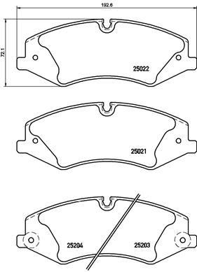 Discovery IV Range Rover Sport Ön Fren Balatası BREMBO