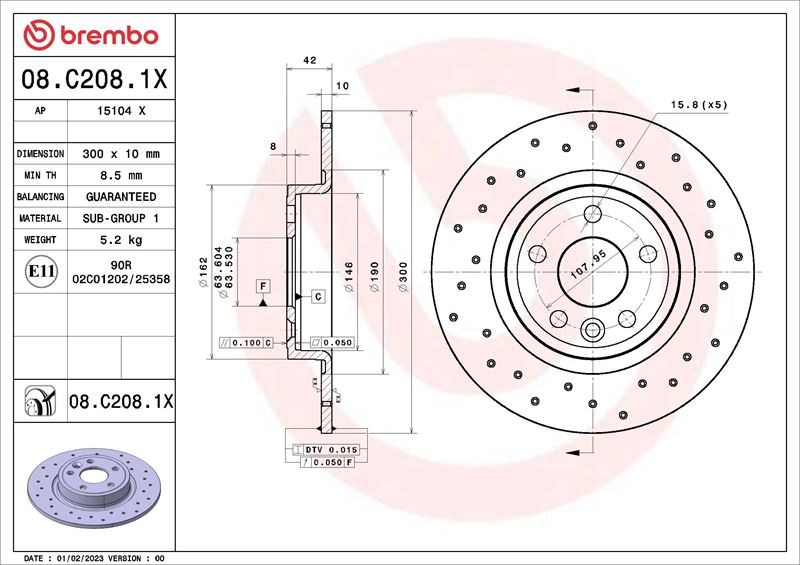 Land Rover Discovery Sport Fren Diski BREMBO