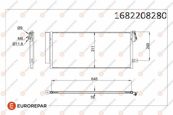 Fiat Doblo Klima Radyatörü Kondenseri EUROREPAR