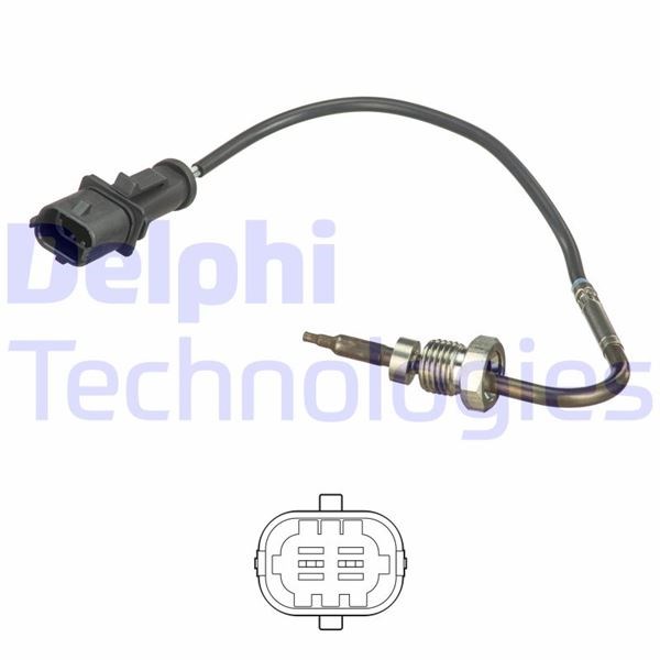Fiat Doblo Grande Punto Punto Van Punto Evo Egzoz Sıcaklık Sensörü DELPHI