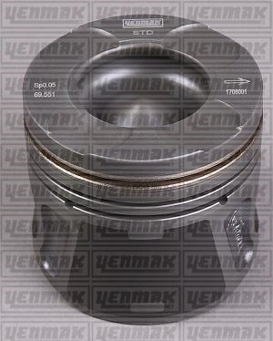 Fiat Doblo Piston Segman 1.3 MJET 0.40 69.60mm -20mm YENMAK
